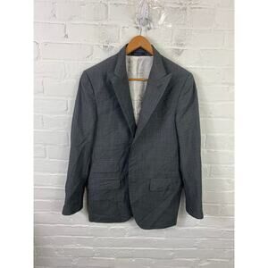 Suitsupply Men's Wool Mohair Suit Blazer Jacket Long Sleeve Gray Size 48